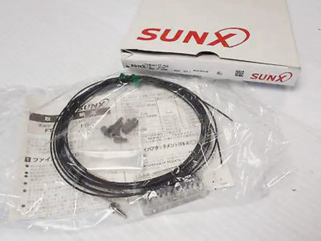 Alt view image 2 of 2 - Sunx FT-R80 Thrubeam M4 90° Right Angle Fiber Optic Cable Obsolete
