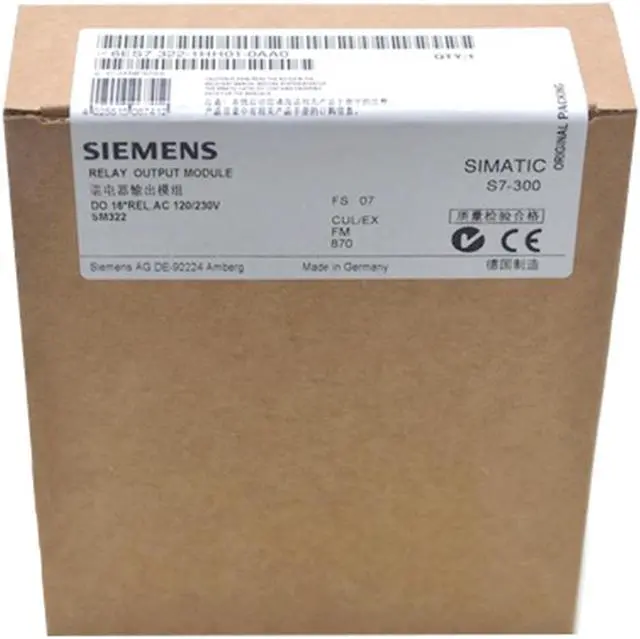 Main image of Siemens 6ES7322-1HH01-0AA0 6ES7 322-1HH01-0AA0 SM 322 Output NEW