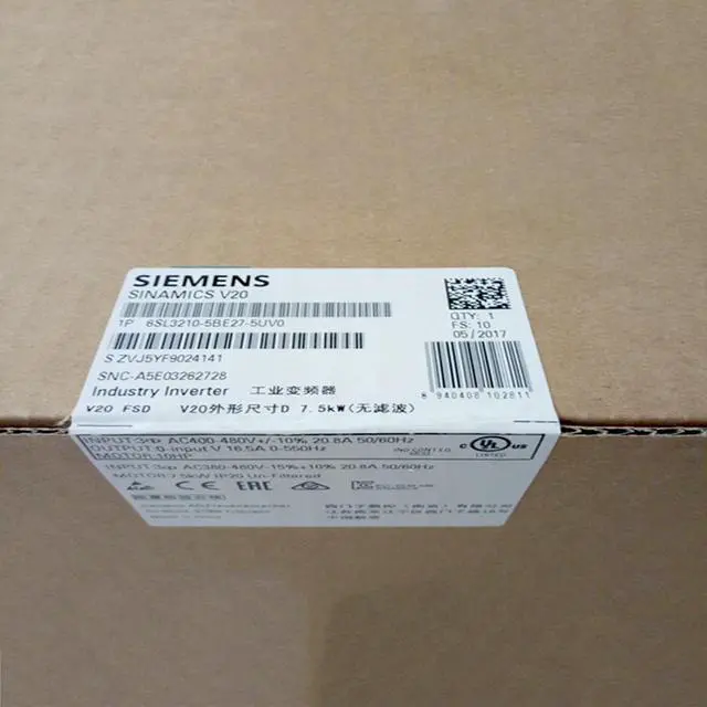 Alt view image 2 of 2 - Siemens 6SL3210-5BE27-5UV0 6SL3 210-5BE27-5UV0 NEW IN BOX