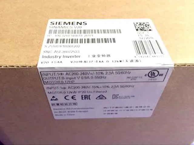Main image of Siemens Inverter 6SL3210-5BB11-2UV1 6SL3 210-5BB11-2UV1 New