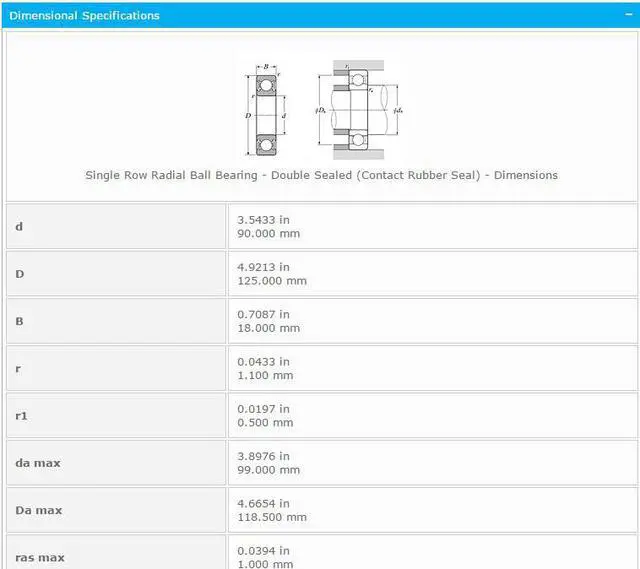 Alt view image 3 of 5 - NTN 6918 LLU Deep Groove Ball Bearings 90x125x18mm