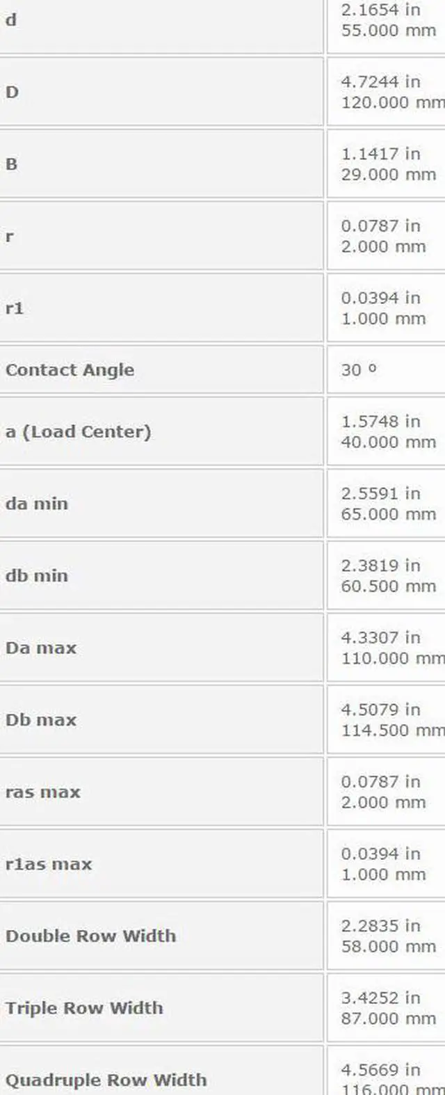 Alt view image 2 of 5 - NTN 7311 Angular Contact Ball Bearing 55x120x29mm