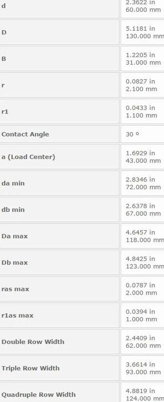 Alt view image 3 of 5 - NTN 7312 Angular Contact Ball Bearing 60x130x31mm