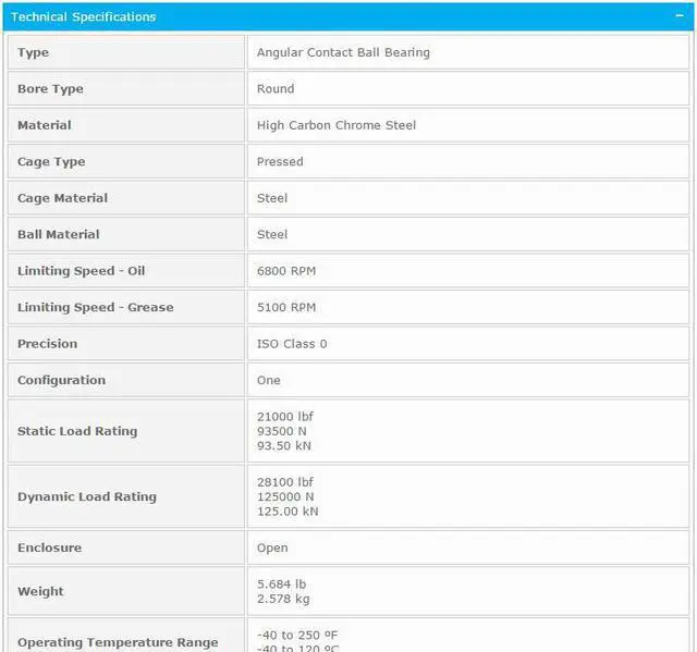 Alt view image 3 of 5 - NTN 7314 Angular Contact Ball Bearing 70x150x35mm