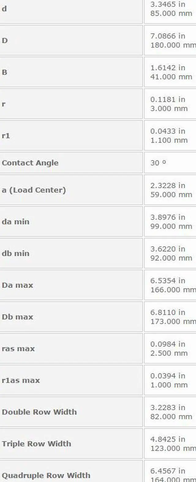 Alt view image 3 of 5 - NTN 7317 Angular Contact Ball Bearing 85x180x41mm