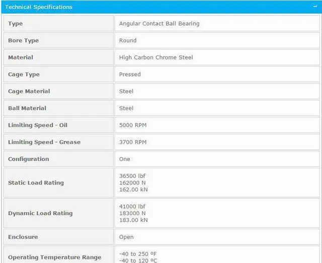 Alt view image 2 of 5 - NTN 7319 Angular Contact Ball Bearing 95x200x45mm