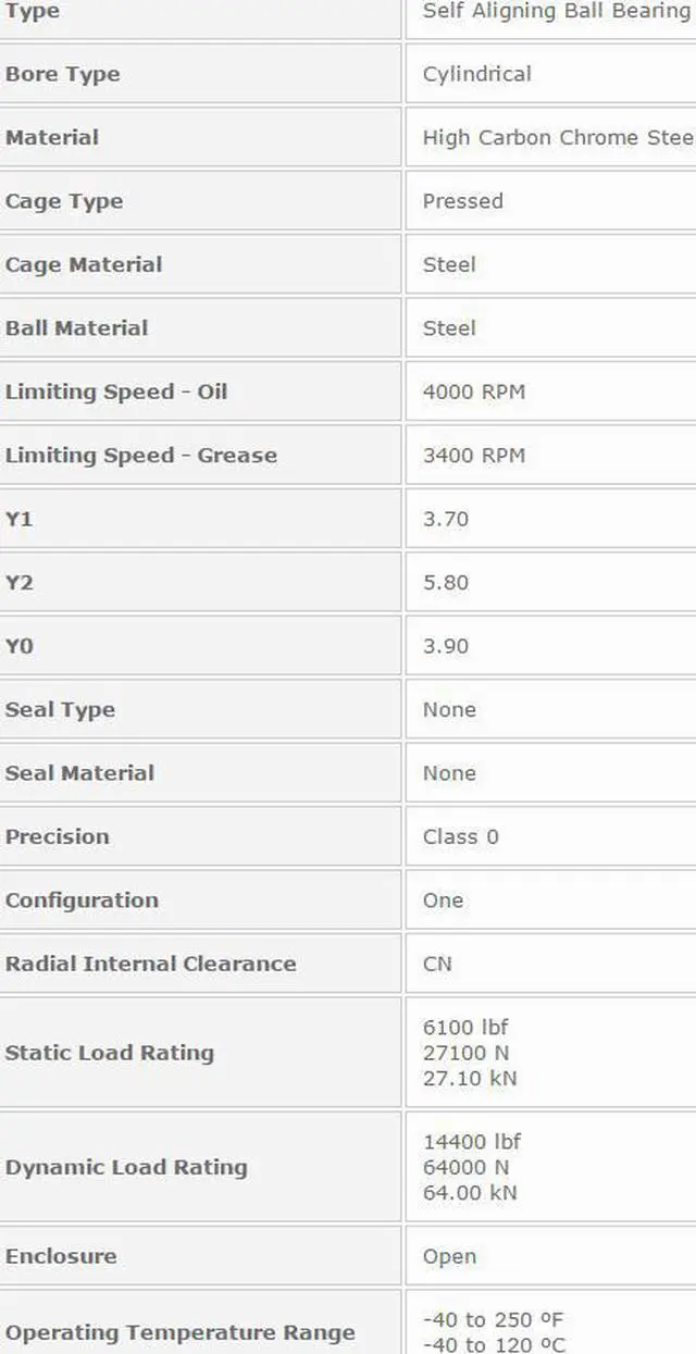 Alt view image 2 of 5 - NTN 1219 Self Aligning Ball Bearing 95x170x32mm