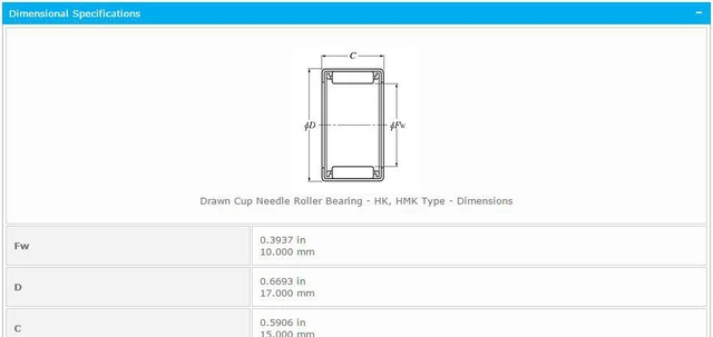 Alt view image 2 of 5 - NTN HMK1015 Drawn Cup Needle Roller Bearing 10x17x15mm