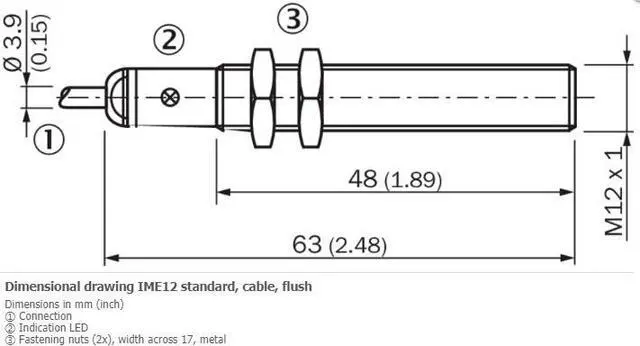 Alt view image 2 of 3 - SICK IME12-04BPSZW2S Inductive Proximity Sensors,PNP,New