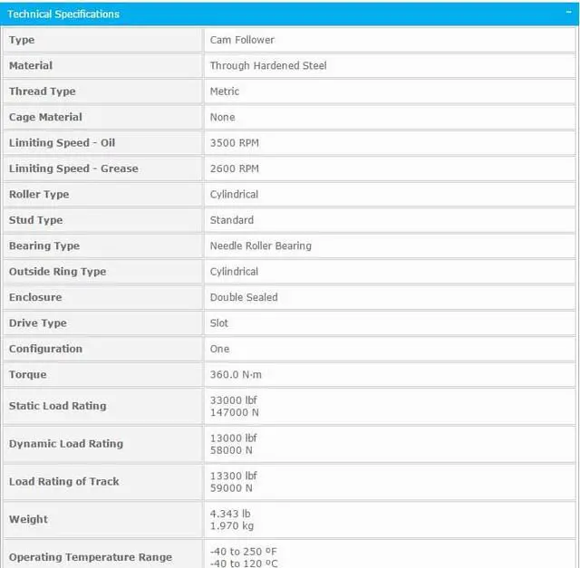 Alt view image 2 of 5 - NTN KRV90XLL Cam Follower Track Roller Bearing 100x63x90mm