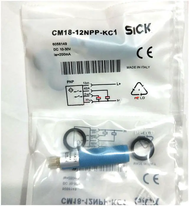 Main image of SICK CM18-12NNP-KC1 Proximity Switch, New