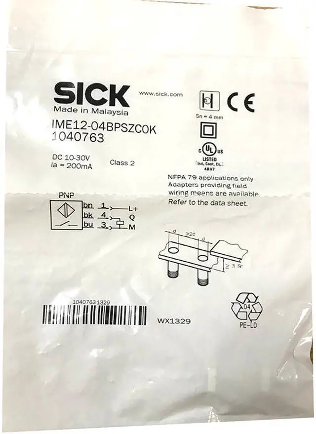 Alt view image 4 of 4 - SICK IME12-04BPSZC0K Inductive Proximity Sensors,PNP,New