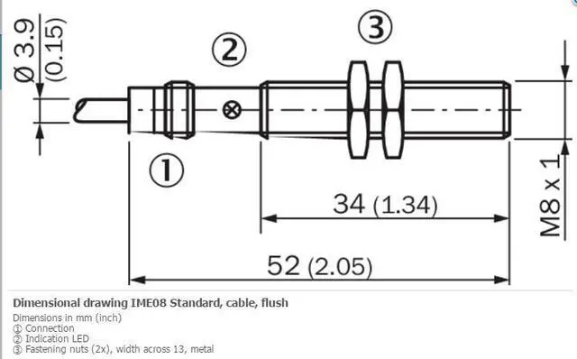 Alt view image 2 of 3 - SICK IME08-02BNOZW2S Inductive proximity sensors  ,NPN ,PNP,New