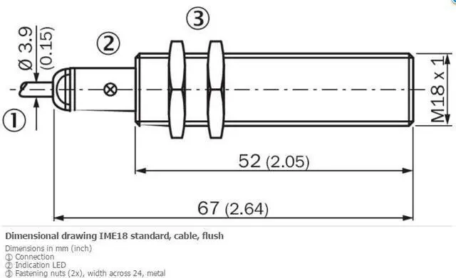Alt view image 3 of 4 - SICK IME18-05BPSZW2S Inductive proximity sensors ,PNP,New