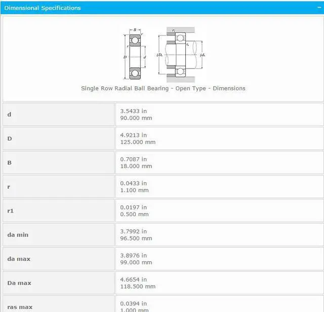 Alt view image 2 of 6 - NTN 6918 Single Row Radial Ball Bearing - Open Type 90x125x18mm