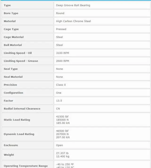 Alt view image 3 of 6 - NTN 6324 Single Row Radial Ball Bearing - Open Type 120x260x55mm