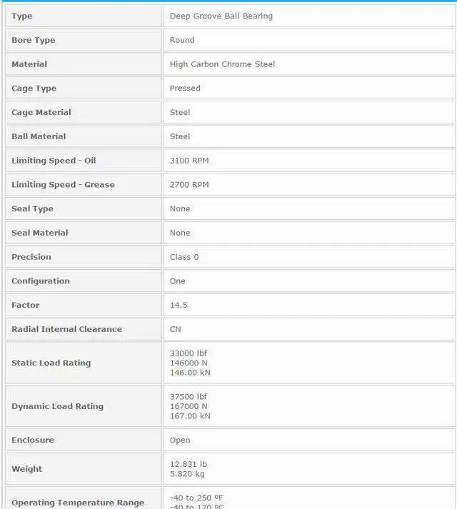 Alt view image 3 of 5 - NTN 6226 Single Row Radial Ball Bearing - Open Type 130x230x40mm