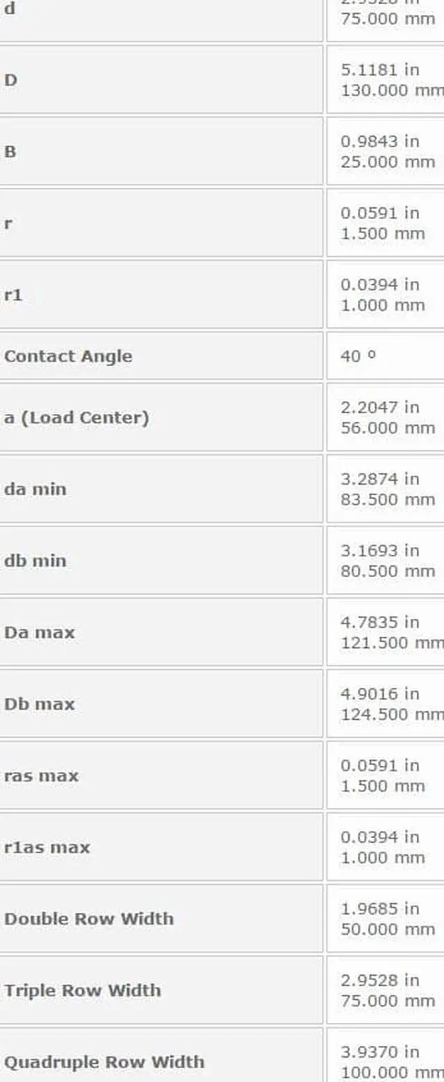 Alt view image 3 of 5 - NTN 7215B Single Angular Contact Ball Bearings - Open Type 75x130x25mm