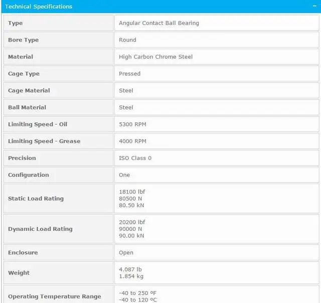 Alt view image 3 of 5 - NTN 7217B Single Angular Contact Ball Bearings - Open Type 85x150x28mm