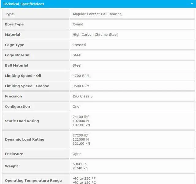Alt view image 3 of 5 - NTN 7219B Single Angular Contact Ball Bearings - Open Type 95x170x32mm