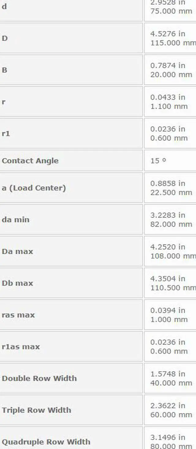 Alt view image 3 of 4 - NTN 7015C Single Angular Contact Ball Bearings 75x115x20mm