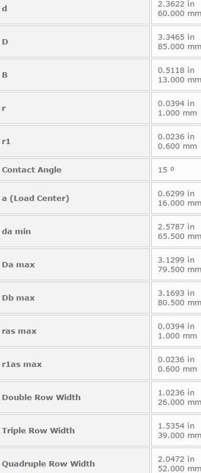Alt view image 3 of 4 - NTN 7912C Single Angular Contact Ball Bearings 60x85x13mm