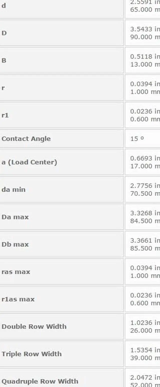 Alt view image 2 of 4 - NTN 7913C Single Angular Contact Ball Bearings 65x90x13mm