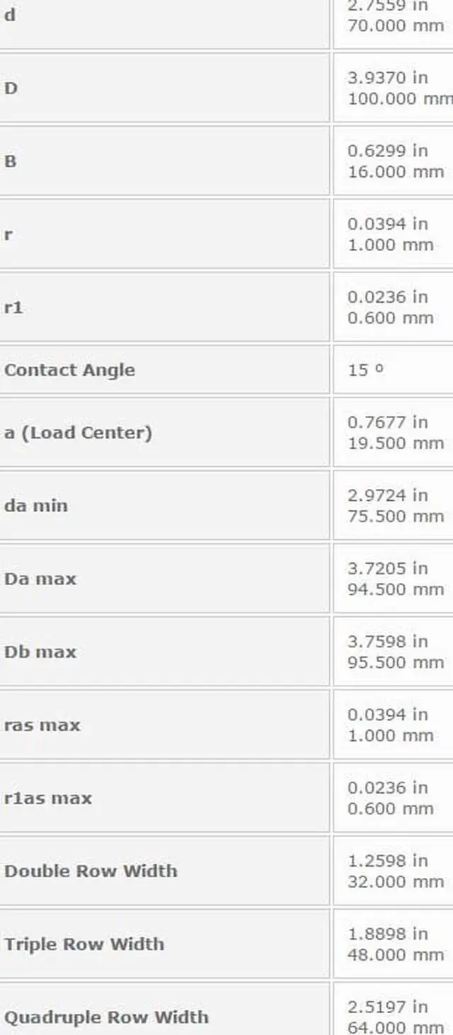 Alt view image 3 of 4 - NTN 7914C Single Angular Contact Ball Bearings 70x100x16mm