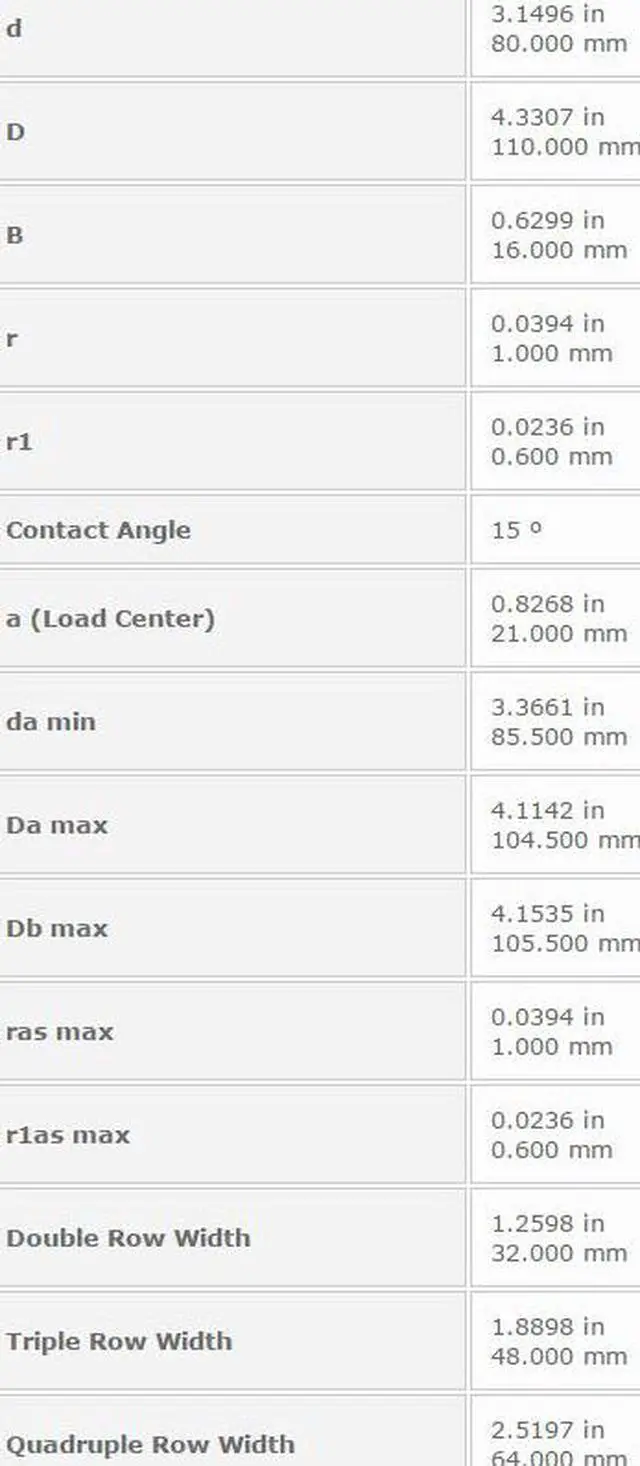 Alt view image 3 of 4 - NTN 7916C Single Angular Contact Ball Bearings 80x110x16mm