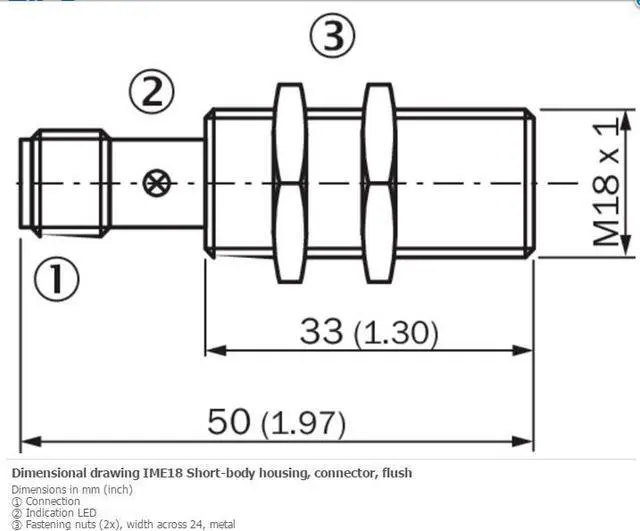 Alt view image 4 of 4 - SICK IME18-05BPSZCOK Inductive proximity sensors ,PNP,New