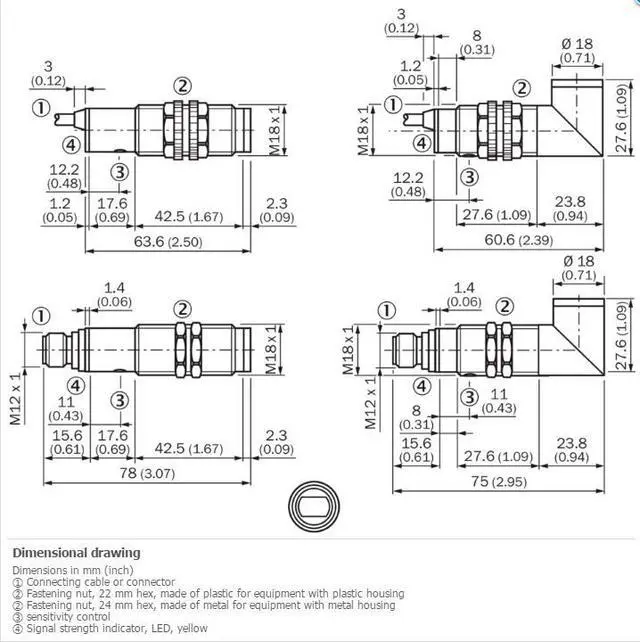 Alt view image 2 of 2 - SICK VTF18-3P5740 Photoelectric proximity sensor,PNP,New