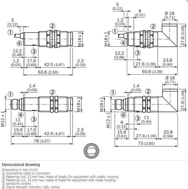 Alt view image 2 of 2 - SICK VTF18-3F5740 Photoelectric proximity sensor,PNP,New