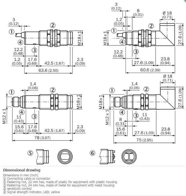 Alt view image 2 of 2 - SICK VTE18-4P4640  Photoelectric proximity sensor  ,PNP,New