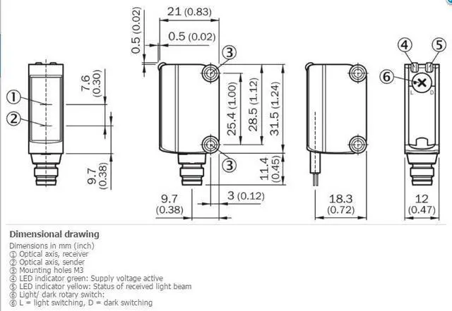 Alt view image 2 of 4 - SICK GL6-N1212 Miniature photoelectric sensors ,NPN New