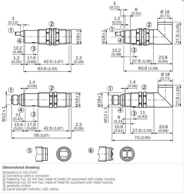 Alt view image 2 of 2 - SICK  VTE18-3F2340 Photoelectric proximity sensor ,PNP,New