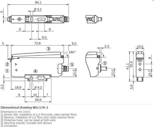Alt view image 2 of 4 - SICK WLL170-2N162 Fiber-optic sensors ,NPN New