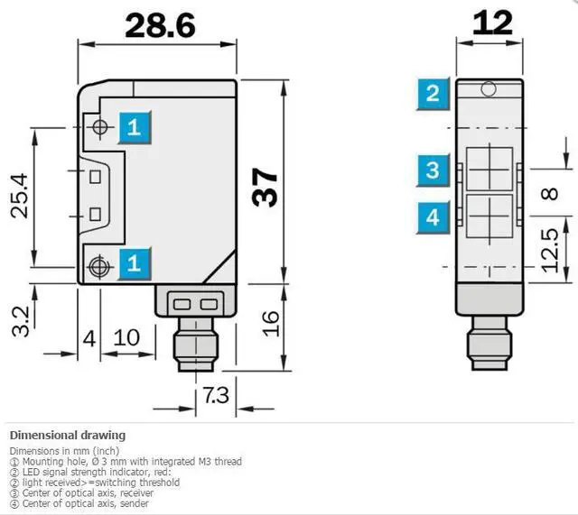 Alt view image 3 of 5 - SICK VS/VE18-3F3612 Through-beam Photoelectric Sensor PNP,New