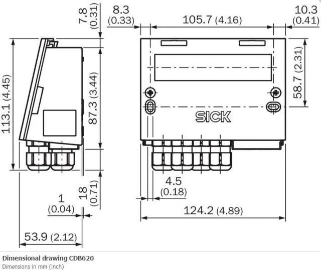 Alt view image 4 of 4 - SICK CDB620-001 Small Connection Module  New