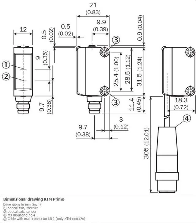 Alt view image 3 of 4 - SICK KTM-WN11182P Contrast Sensors,NPN New