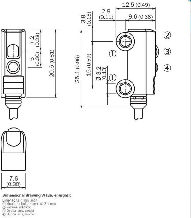 Alt view image 2 of 4 - SICK  WT2S-N161 Photoelectric Proximity sensor, Energetic,NPN New