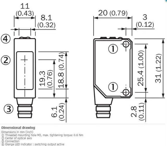 Alt view image 3 of 4 - SICK  WL8G-P2231S01 Photoelectric Retro-reflective Sensor ,PNP,New