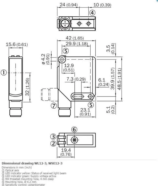 Alt view image 2 of 5 - SICK WL12-3P2431 Small Photoelectric Sensors PNP,New