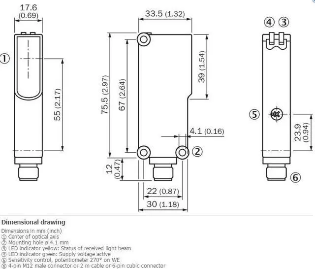 Alt view image 4 of 5 - SICK WL18-3P430 Small Photoelectric Sensors PNP,New
