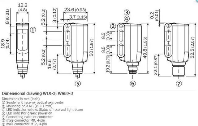 Alt view image 2 of 4 - SICK WL9-3P1130 Small Photoelectric Sensors PNP,New