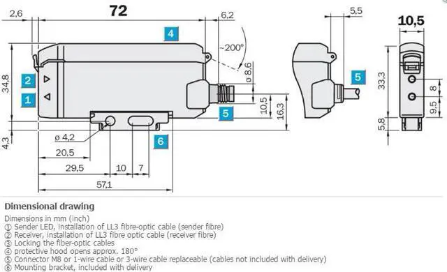 Alt view image 3 of 5 - SICK WLL190T-2N432 Fiber-optic Photoelectric Sensor ,NPN New
