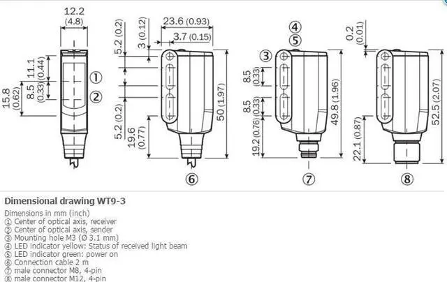 Alt view image 5 of 5 - SICK WTB9-3P2411S14 Small Photoelectric Sensors,PNP,New
