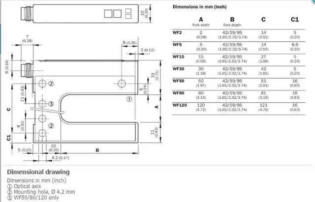 Alt view image 2 of 5 - SICK WF15-40B410 Optical Detection Principle ,NPN ,PNP,New