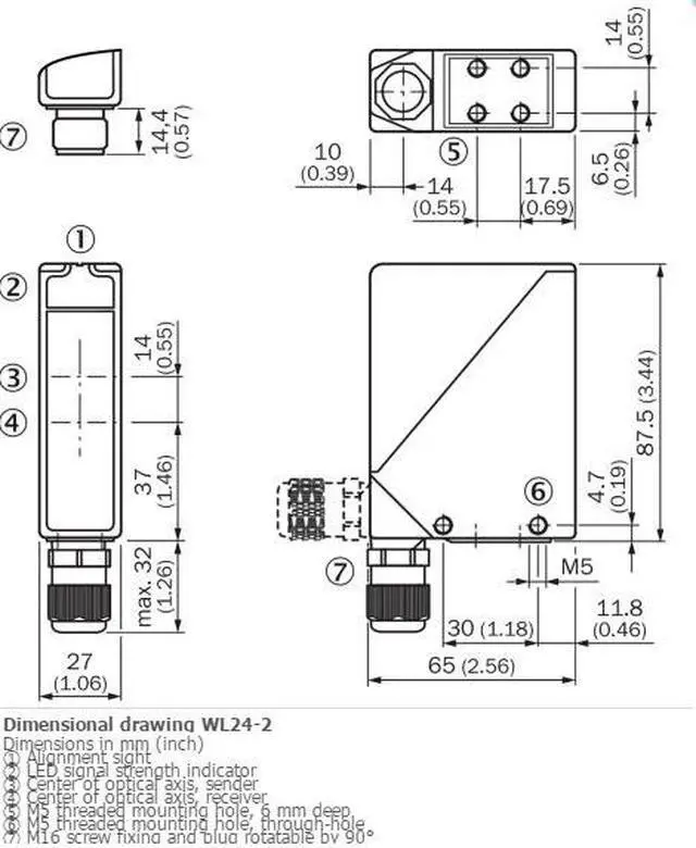 Alt view image 3 of 4 - SICK WL24-2V230 Compact Photoelectric Sensors NPN ,PNP,New