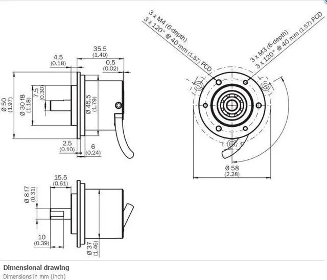 Alt view image 2 of 2 - SICK  DBS50E-S5EJ00600 Incremental Encoders ,New