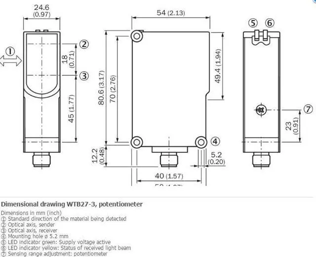 Alt view image 2 of 5 - SICK WTB27-3P2421 Photoelectric Proximity Sensor,PNP,New